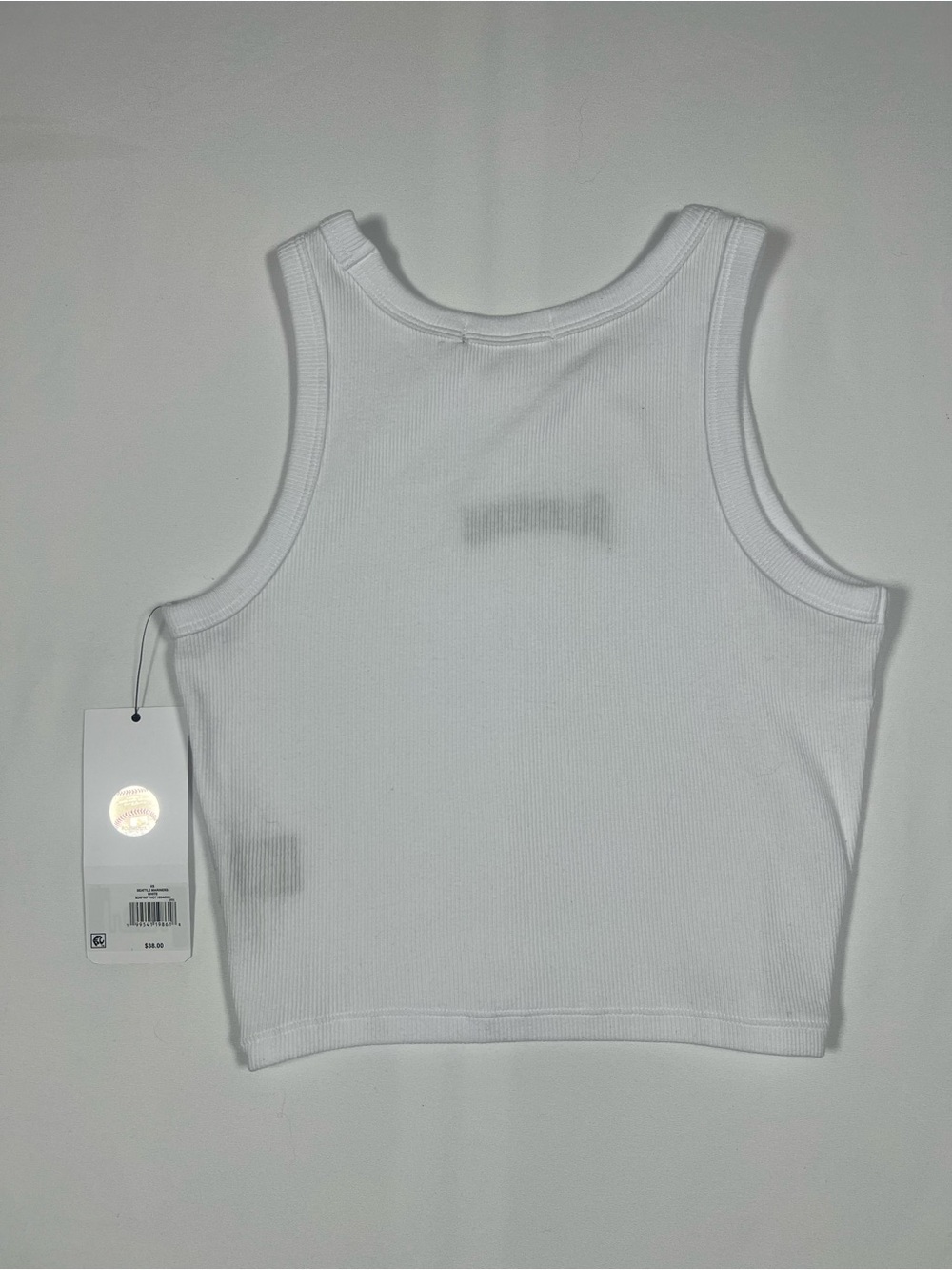 ‘47 Brand Women’s Mariners Cropped Team Ribbed Tank - Picture 2 of 6